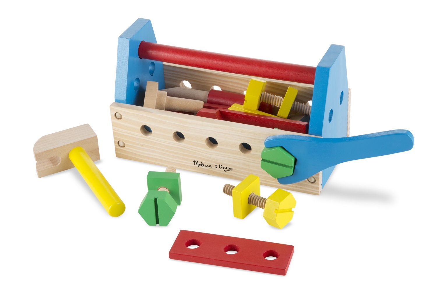 Boite a outils en bois, jouets en bois